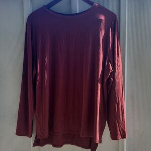 NWT Alfani Long Sleeve Burgundy Top